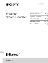 Sony XBA-BT75 Instrukcja obsługi