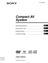 Sony DAV-S550 Instrukcja obsługi