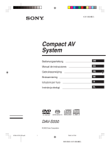 Sony dav-s 550 Instrukcja obsługi