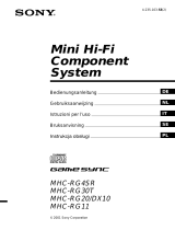 Sony MHC-RG4SR Instrukcja obsługi