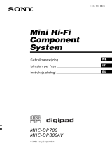 Sony MHC-DP800AV Instrukcja obsługi