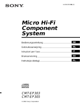 Sony cmt ep 303 Instrukcja obsługi