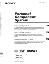 Sony CMT-A70 Instrukcja obsługi