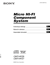 Sony CMT-HPZ7 Instrukcja obsługi