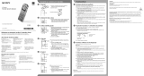 Sony ICD-UX534F Skrócona instrukcja obsługi