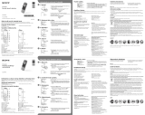 Sony ICD-BX140 Skrócona instrukcja obsługi