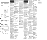 Sony ICF-M410L Instrukcja obsługi
