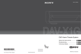 Sony DAV-X1G Instrukcja obsługi
