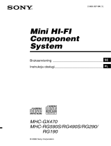 Sony MHC-RG590S Instrukcja obsługi