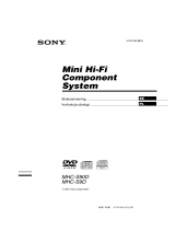 Sony MHC-S9D Instrukcja obsługi