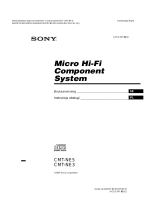 Sony CMT-NE3 Instrukcja obsługi