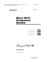 Sony CMT-DX400 Instrukcja obsługi