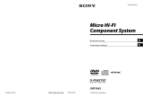 Sony CMT-DH3 Instrukcja obsługi