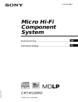 Sony CMT-M100MD Instrukcja obsługi
