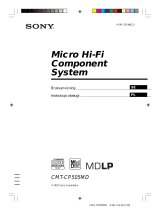 Sony CMT-CP505MD Instrukcja obsługi