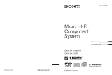 Sony CMT-DH50R Instrukcja obsługi