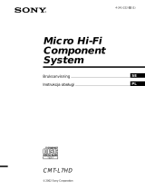 Sony CMT-L7HD Instrukcja obsługi