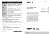 Sony UBP-X500 Instrukcja obsługi