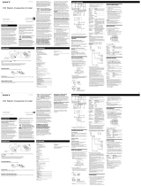 Sony CFD-S07CP Instrukcja obsługi