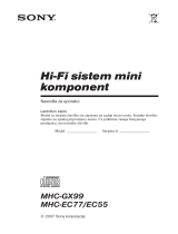 Sony MHC-EC77 Instrukcja obsługi