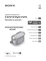 Sony DCR-HC37E Instrukcja obsługi