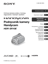 Sony HDR-SR10E Instrukcja obsługi