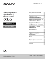 Sony SLT-A65L Instrukcja obsługi