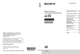 Sony SLT-A35K Instrukcja obsługi