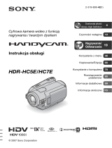 Sony HDR-HC7E Instrukcja obsługi