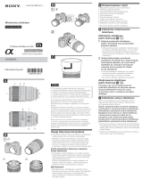 Sony SEL90M28G Instrukcja obsługi