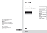 Sony NEX-C3K Instrukcja obsługi