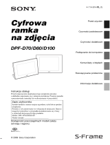 Sony DPF-D100 Instrukcja obsługi