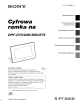 Sony DPF-E75 Instrukcja obsługi