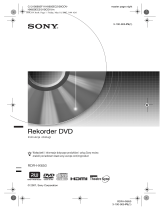 Sony RDR-HX650 Instrukcja obsługi