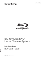 Sony BDV-E870 Instrukcja obsługi