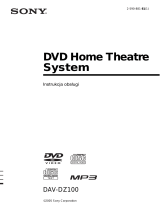 Sony DAV-DZ100 Instrukcja obsługi