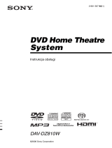 Sony DAV-DZ810W Instrukcja obsługi