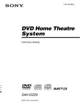 Sony DAV-DZ20 Instrukcja obsługi