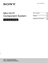Sony MHC-EX700 Instrukcja obsługi