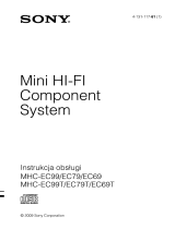 Sony MHC-EC99 Instrukcja obsługi