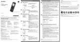 Sony ICD-PX333 Skrócona instrukcja obsługi