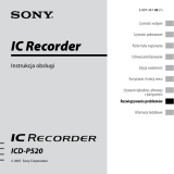 Sony ICD-P520 Instrukcja obsługi