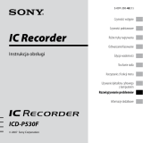 Sony ICD-P530F Instrukcja obsługi