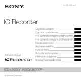 Sony ICD-UX300 Instrukcja obsługi