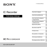 Sony ICD-UX512 Instrukcja obsługi