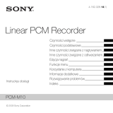 Sony PCM-M10 Instrukcja obsługi