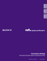 Sony NW-E003 Instrukcja obsługi