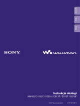 Sony NW-E015 Instrukcja obsługi