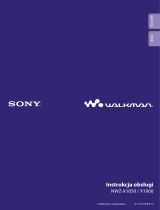 Sony NWZ-X1060 Instrukcja obsługi