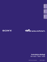 Sony NW-A805 Instrukcja obsługi